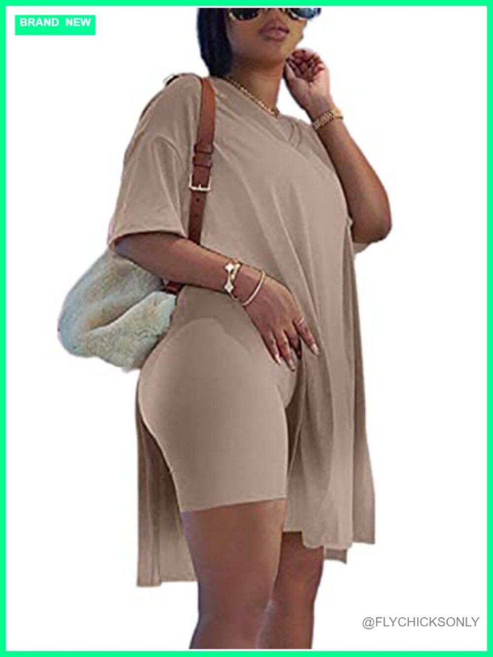Women's Plus Size Short Set 2 Piece Outfit V Neck Biker Shorts Tracksuit Summer